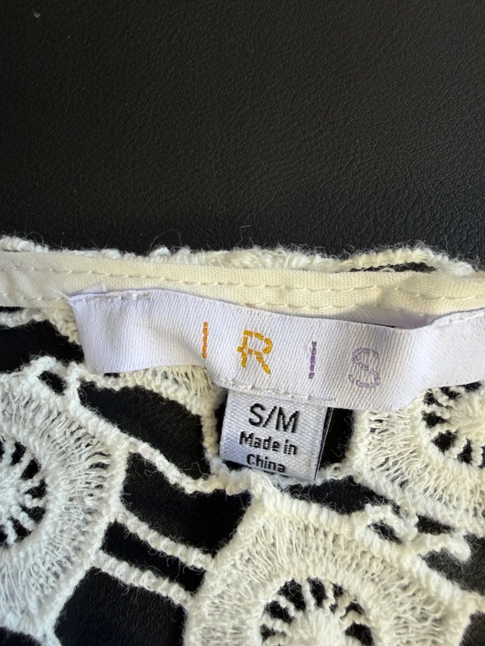 NWT Iris Ivory Crochet Lace Fringe Kimono Cardigan S/M Boho Festival Cover Up